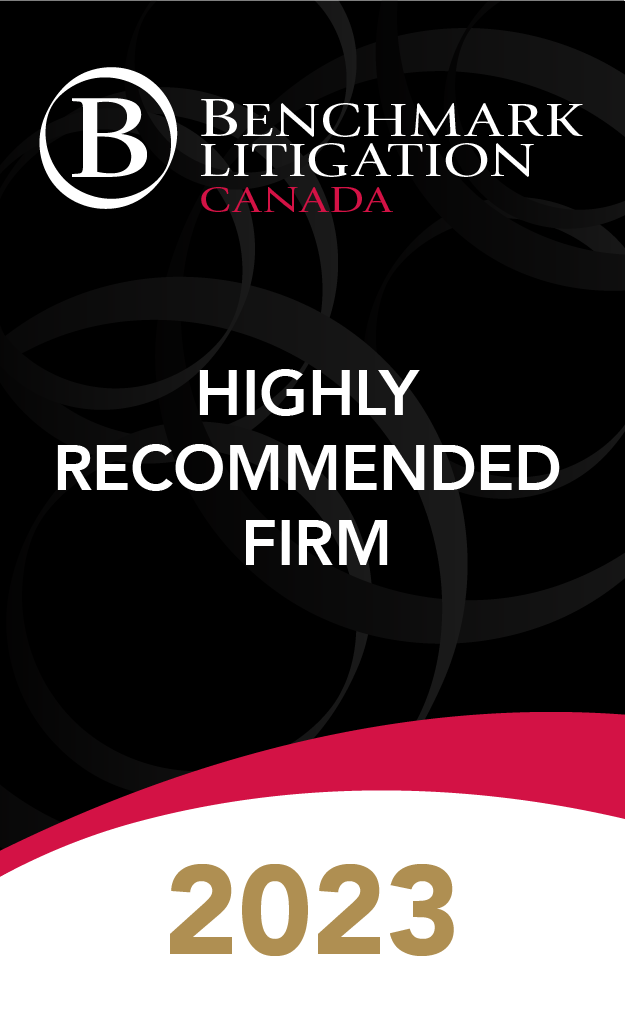 Benchmark Litigation Highly Recommended Firm