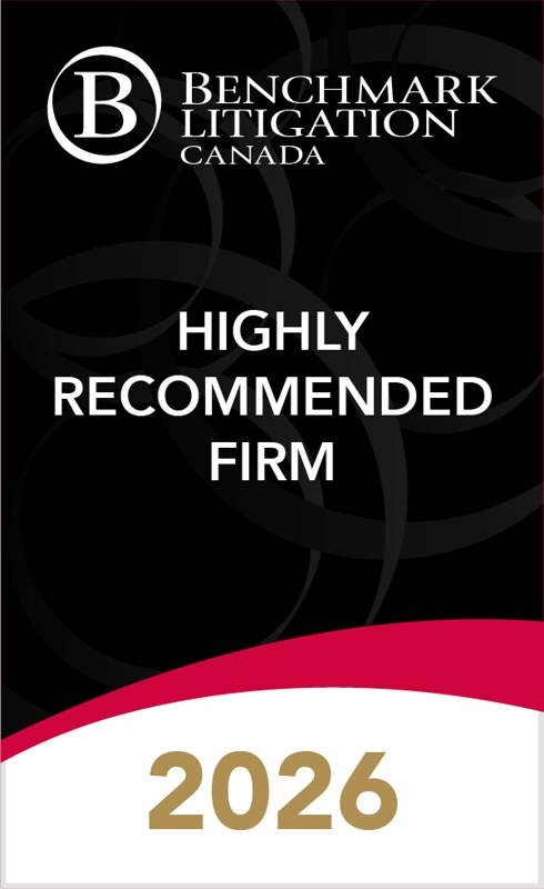 Benchmark Litigation Highly Recommended Firm