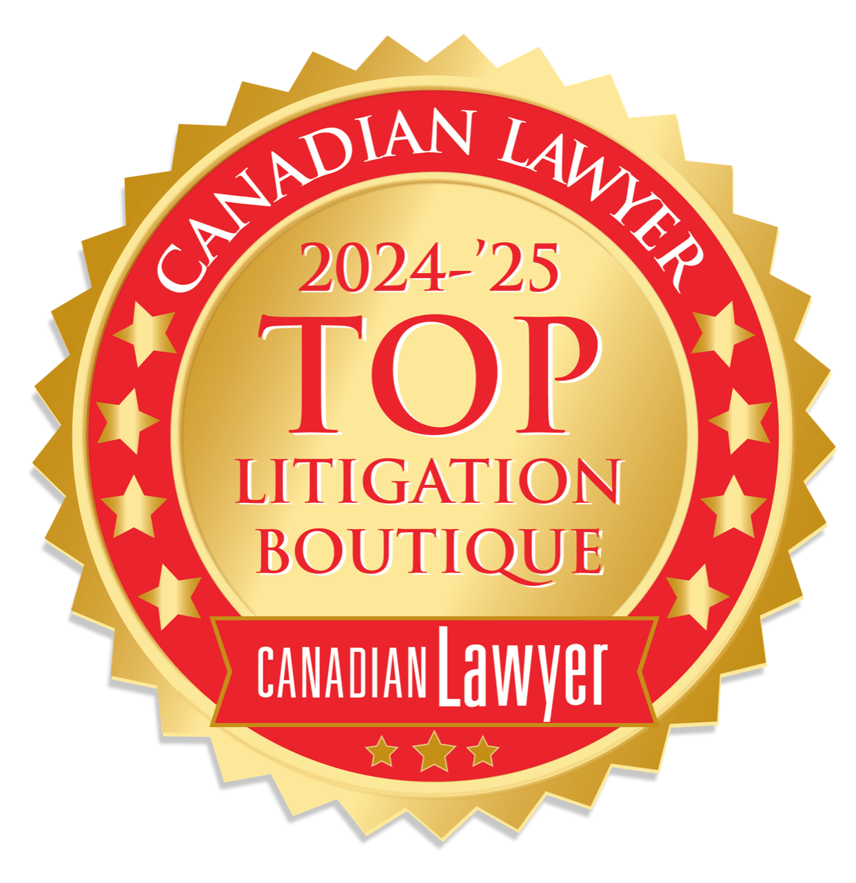 The 2024-2025 issue of Canadian Lawyer magazine names Hunter Litigation Chambers as one of the top litigation boutiques in Canada.